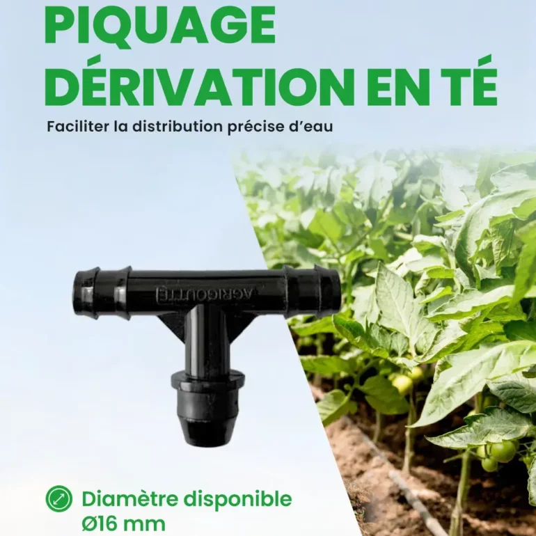 Accessoire d'irrigation - Mini - Piquage dérivation en té