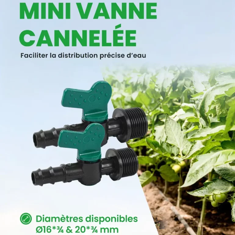 Accessoire d'irrigation - Mini - Vanne cannelée