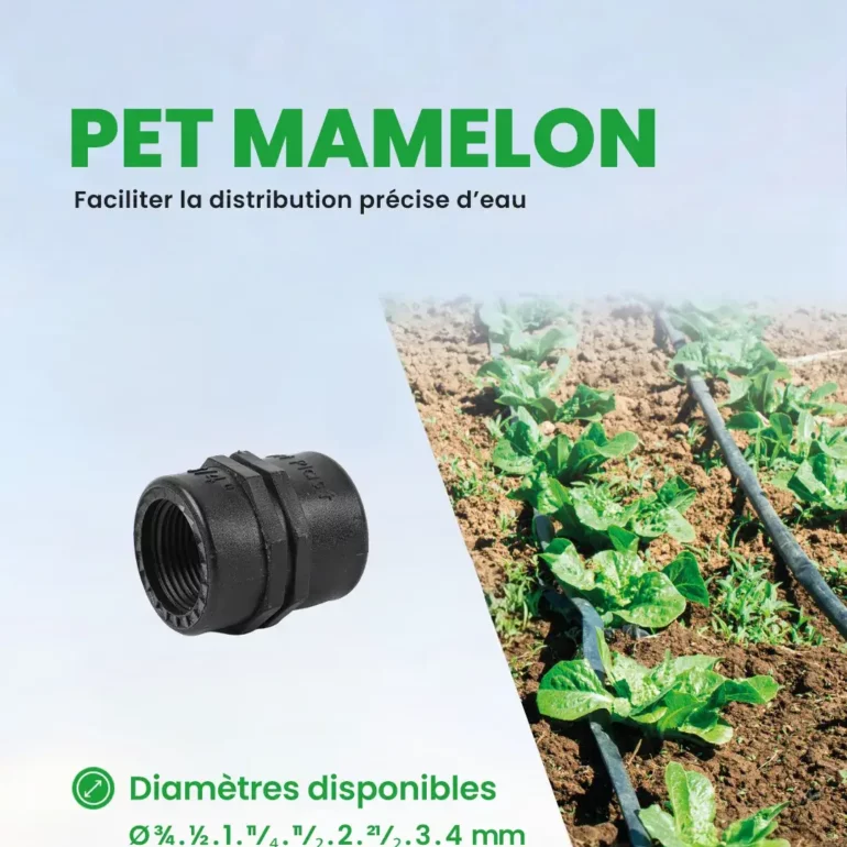 PEHD - Accessoire d'irrigation - Mécanique - PET mamelon