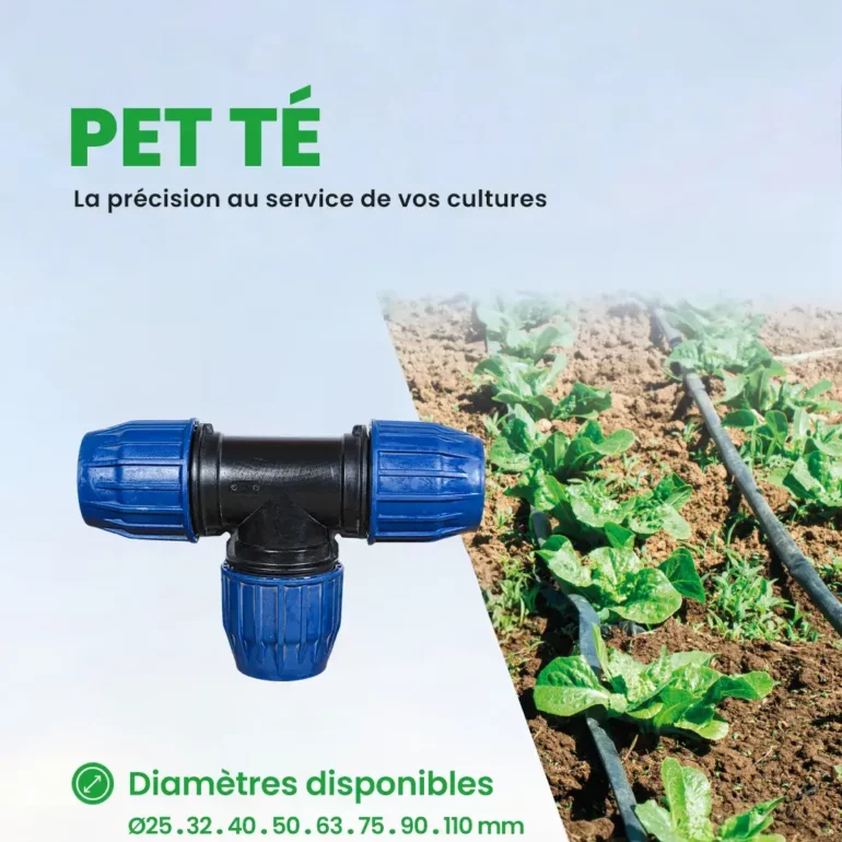 PEHD - Accessoire d'irrigation - Mécanique - PET té