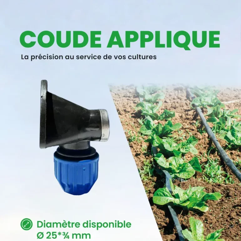 PEHD - Accessoire d'irrigation - Mécanique - Coude applique