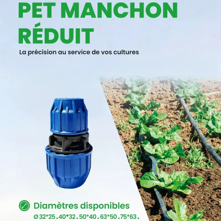 PEHD - Accessoire d'irrigation - Mécanique - PET manchon réduit